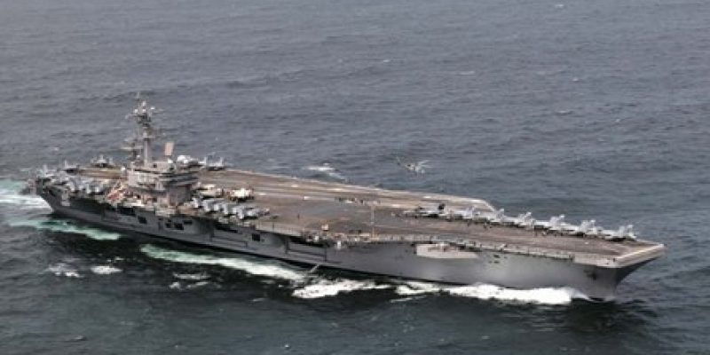 The USS George H.W. Bush during Ex Saxon Warrior off the UK. Photo: US Navy.